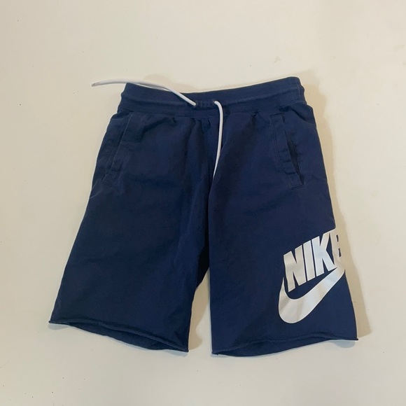 Nike Pants - Nike wms S navy blue cutoff sweatshorts